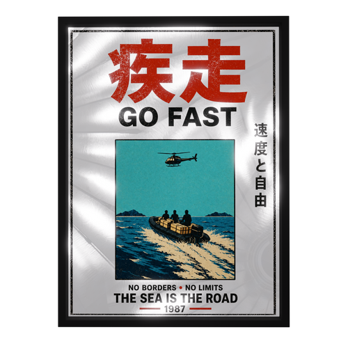 GO FAST — mirror art print by GLINT