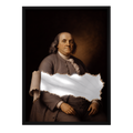 Torn History, Benjamin Franklin — mirror art print by GLINT