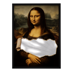 Unveiled Mona Lisa — mirror art print by GLINT