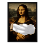 Unveiled Mona Lisa — mirror art print by GLINT