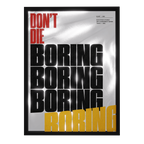 Don't Die Boring — œuvre sur miroir par GLINT