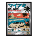 Ocean Drive Legend — œuvre sur miroir par GLINT