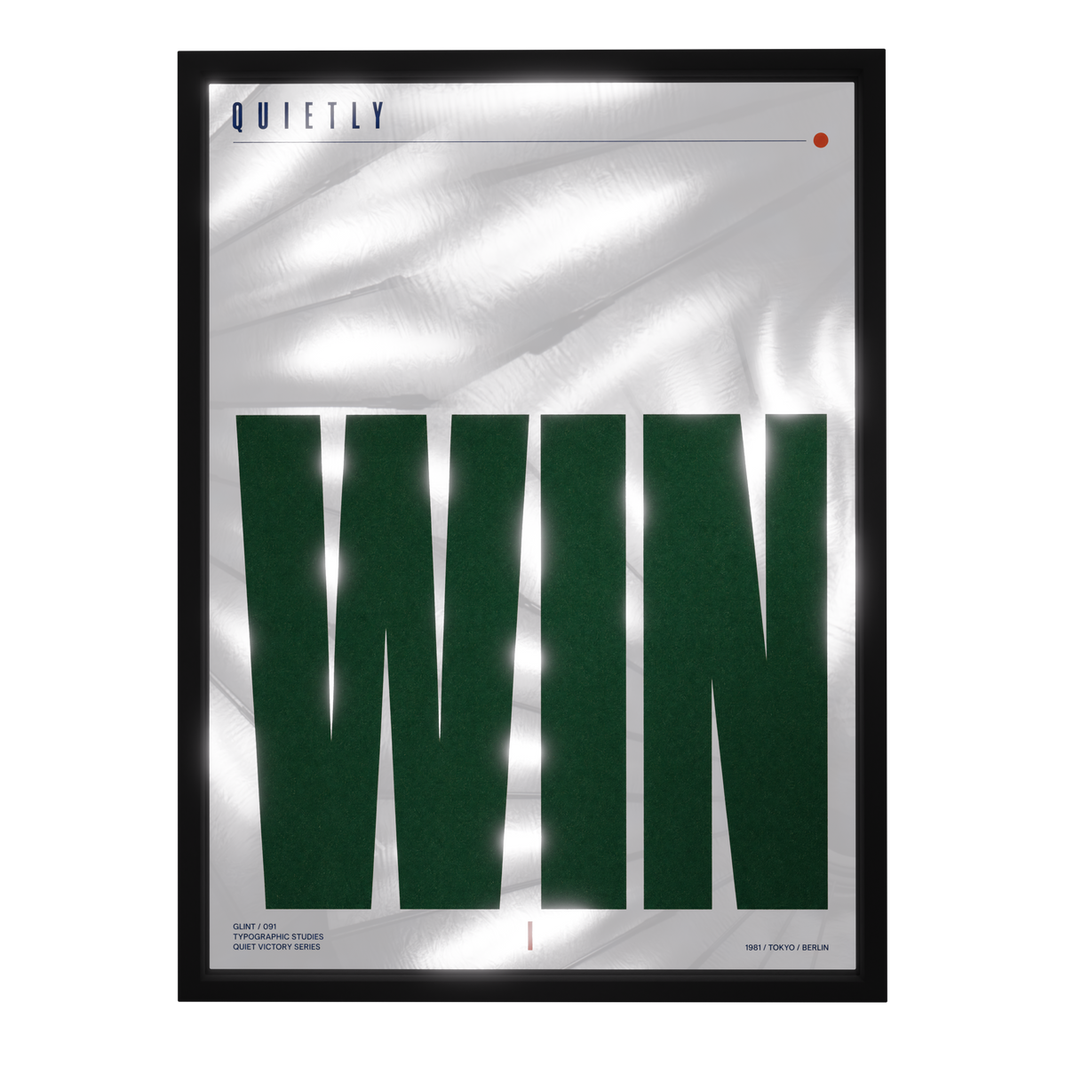 Quietly Win — mirror art print by GLINT