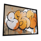 Urban Mirror 007 — GLINT mirror art print, shown framed