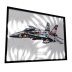 Mach Freedom — GLINT mirror art print, shown framed