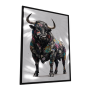 The Charging Legacy — GLINT mirror art print, shown framed
