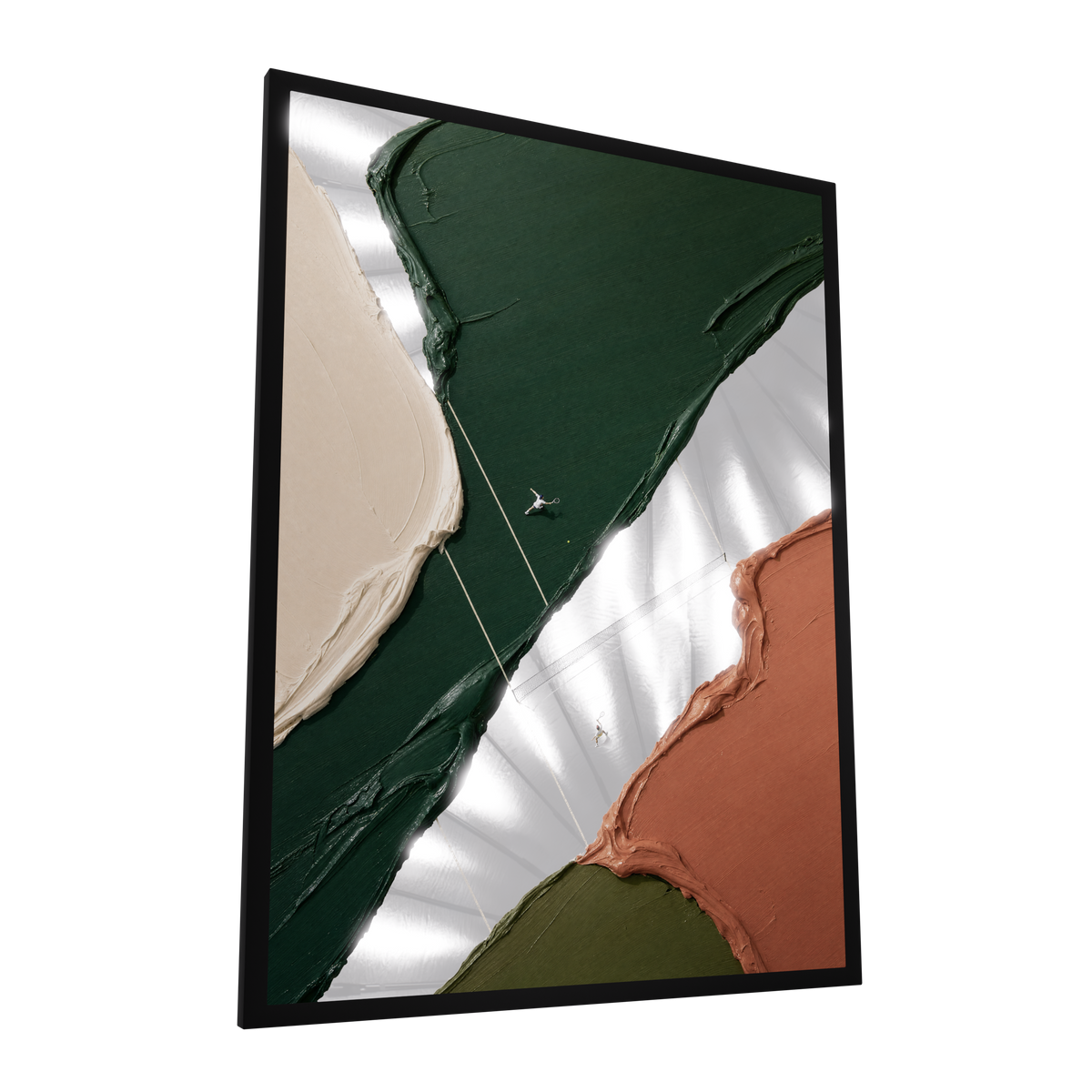 Match Point — GLINT mirror art print, shown framed
