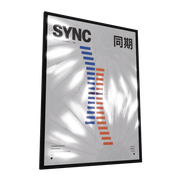Sync — GLINT mirror art print, shown framed