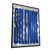 Move In Silence — GLINT mirror art print, shown framed