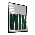 Quietly Win — GLINT mirror art print, shown framed