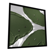 The Polo Club — GLINT mirror art print, shown framed