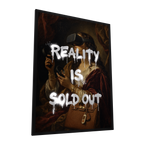 Reality Is Sold Out — GLINT mirror art print, shown framed