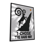 Hard Way — GLINT mirror art print, shown framed
