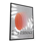 Afterimage — GLINT mirror art print, shown framed