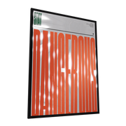 Dangerous — GLINT mirror art print, shown framed