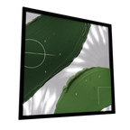 The Pitch — GLINT mirror art print, shown framed