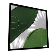 The Pitch — GLINT mirror art print, shown framed