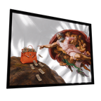 The Creation of Wealth — GLINT mirror art print, shown framed
