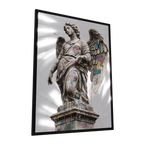 Seraphic Whispers — GLINT mirror art print, shown framed