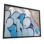 Urban Mirror 011 — GLINT mirror art print, shown framed