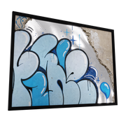 Urban Mirror 011 — GLINT mirror art print, shown framed