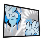 Urban Mirror 008 — GLINT mirror art print, shown framed