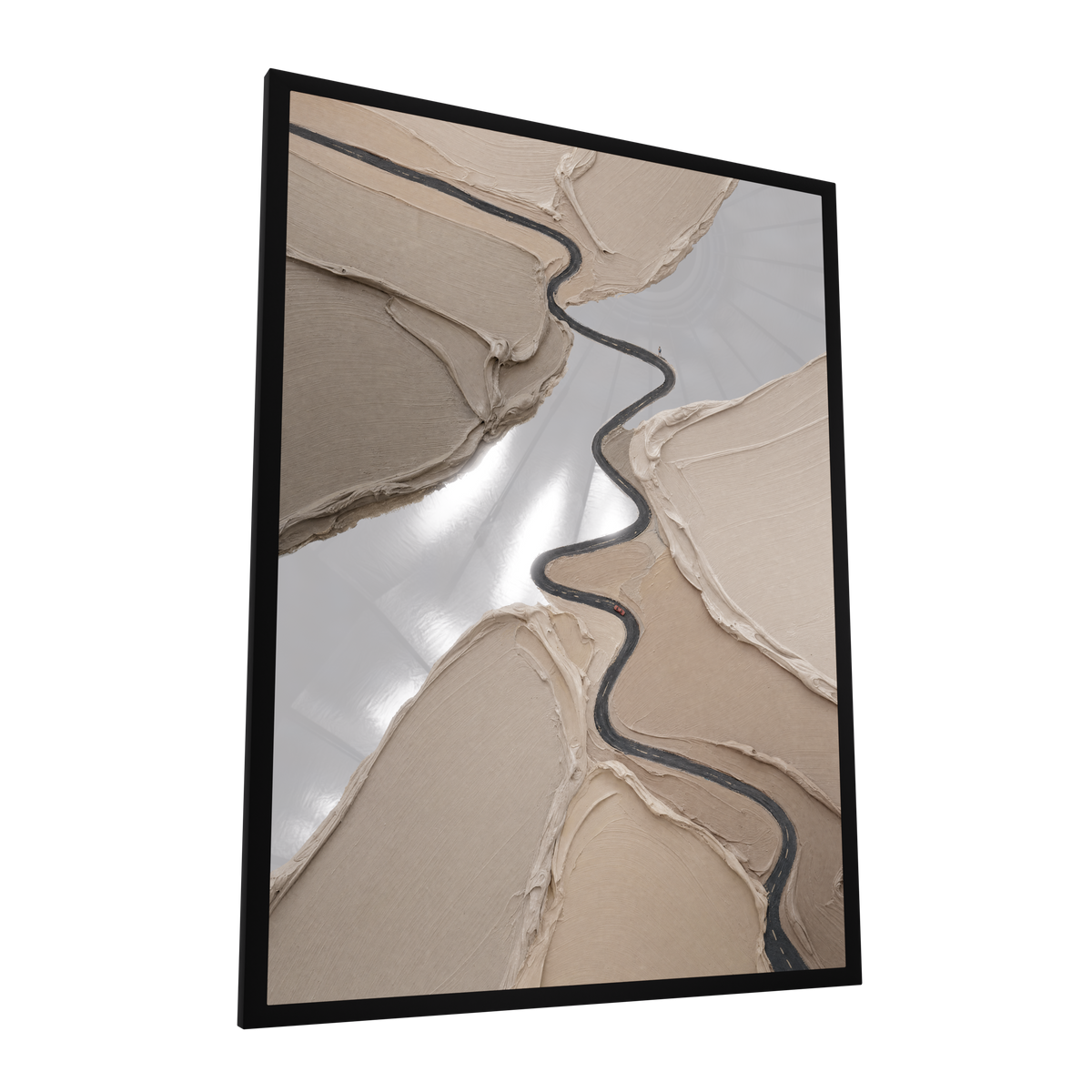 The Passage — GLINT mirror art print, shown framed