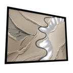 The Long Way — GLINT mirror art print, shown framed