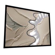 The Long Way — GLINT mirror art print, shown framed