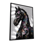 Untamed Spirit — GLINT mirror art print, shown framed
