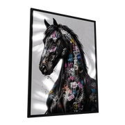 Untamed Spirit — GLINT mirror art print, shown framed