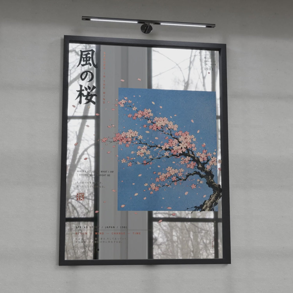 Sakura in the Wind